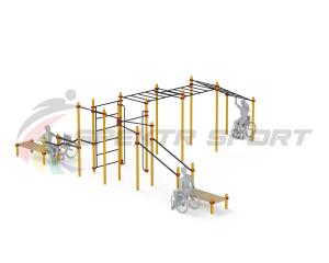Купить Спортивный комплекс для инвалидов-колясочников WRK-D23_76mm в Ржеве 